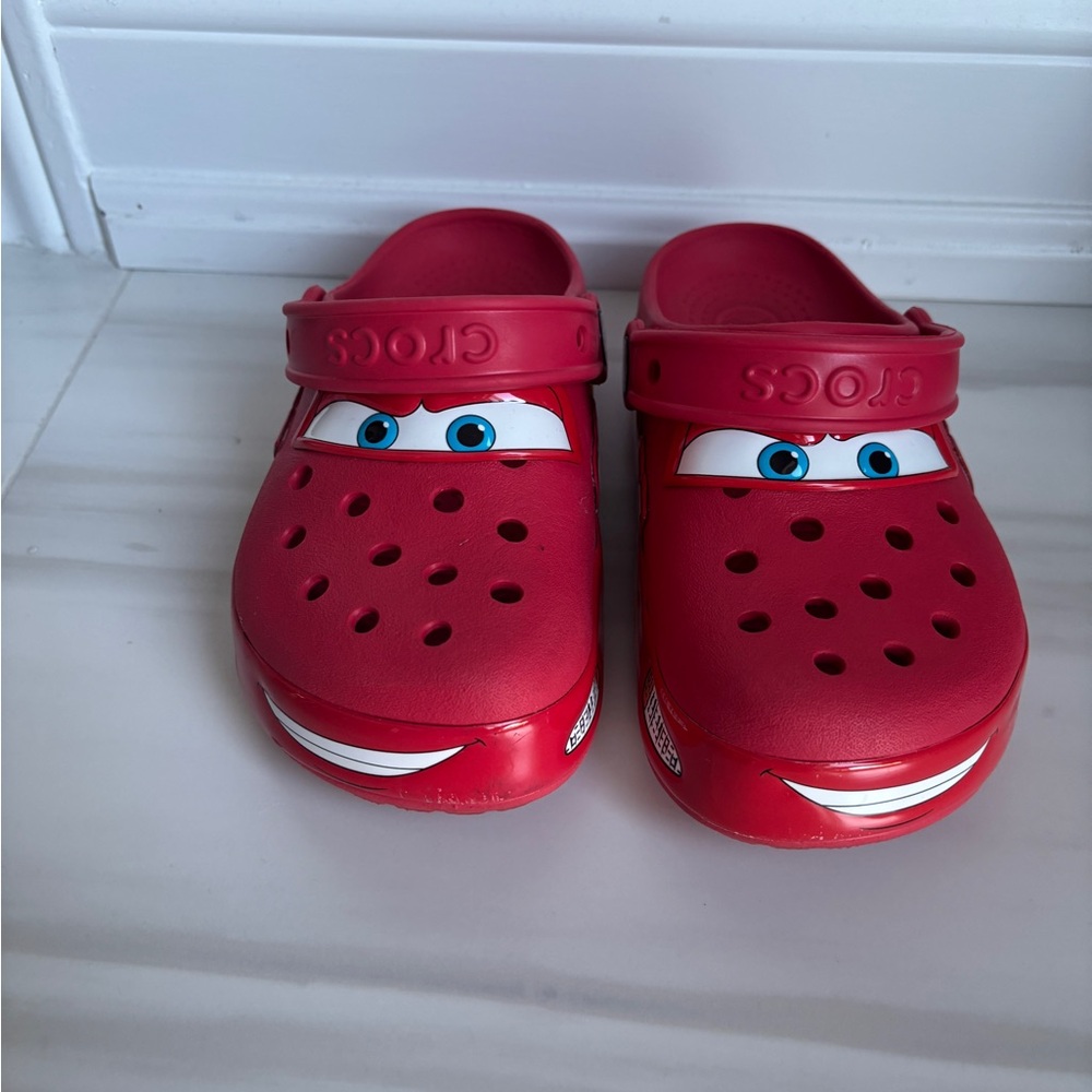 Limited edition Disney Lightening McQueen Crocs